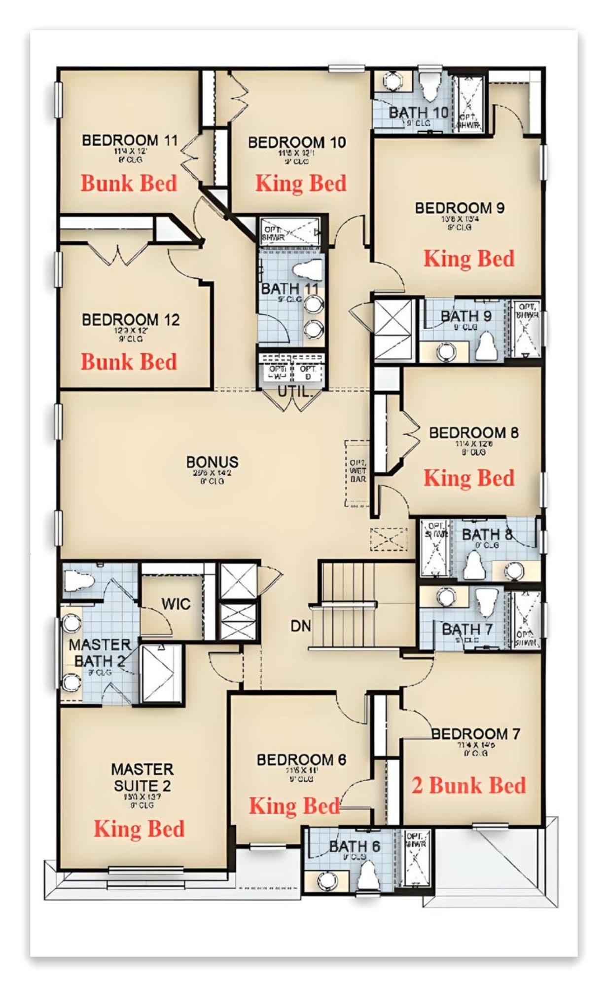 Luxury 12 Bedrooms Pool House 10 Min To Disney4630 Киссимми Экстерьер фото